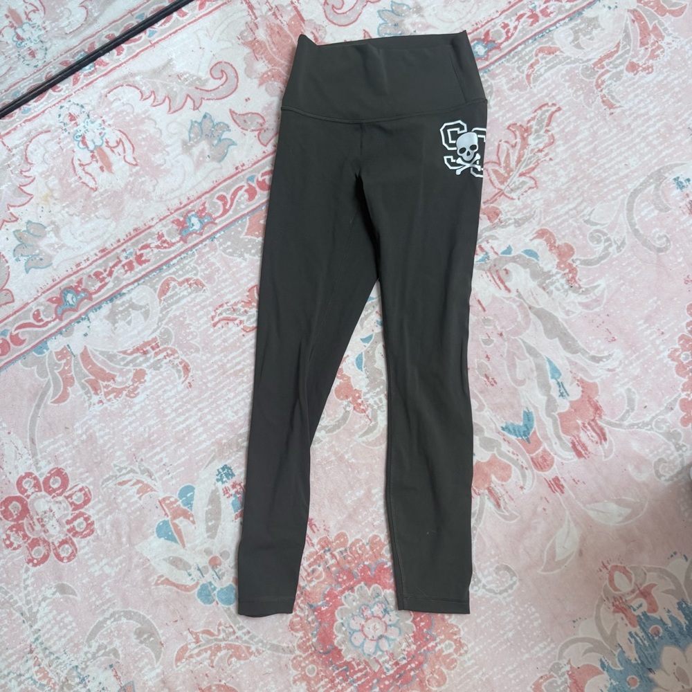 lululemon athletica Leggings wonder under - Dark Green with Skull